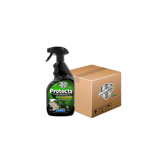 Infinity Shields Protects™ | Rodent Deterrent Spray | Hyper Green | Long-Lasting 32oz Peppermint | Case of 12 - Hyper Green