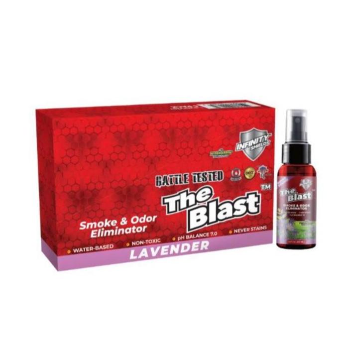 The Blast Smoke & Odor Eliminator | 6 Pack Sleeve | 1.67oz Mini Mist Bottles | Lavender