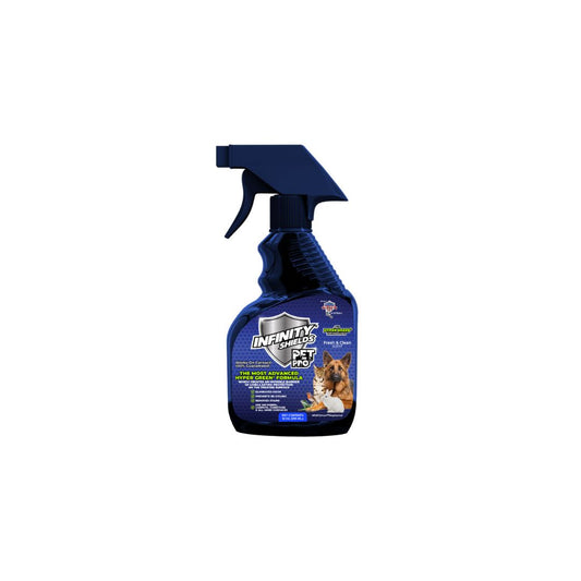 Infinity Shields Pet Pro™ | Odor and Carpet Stain Remover | Prevents Re-Soiling | 12 oz Spray | Fresh & Clean