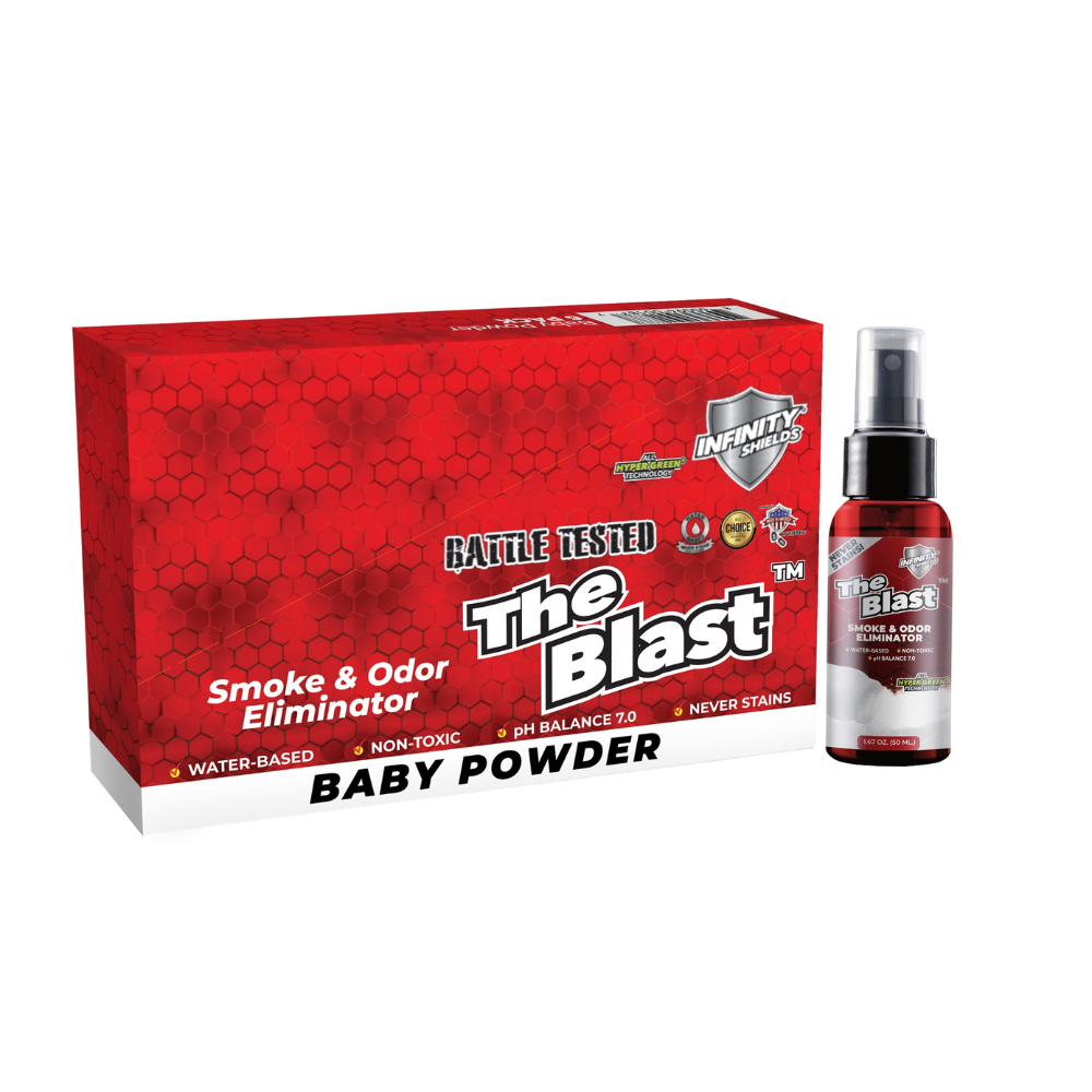 The Blast Smoke & Odor Eliminator | 17 Six Pack Fragrance Sleeves to Choose From | 1.67oz Mini Mist Bottles