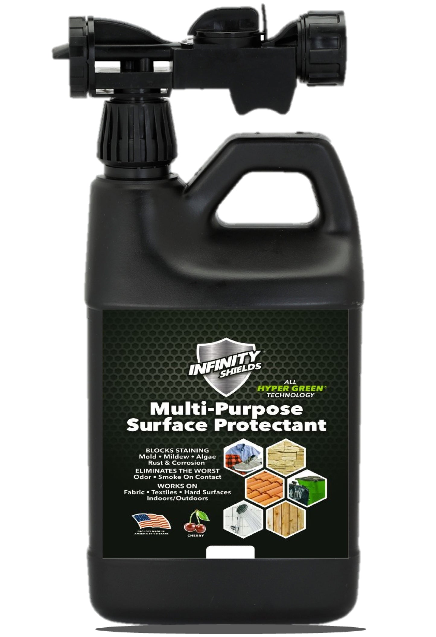 Infinity Shields® Multi-Surface House Protectant - Prevents & Blocks Staining From Mold & Mildew Longest-Lasting 65 oz Hose Rinse Concentrated | Scented or Unscented