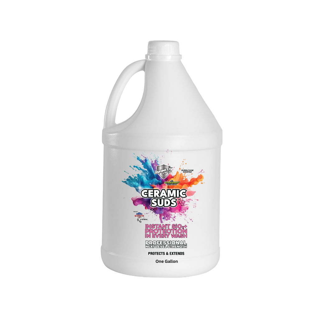 Infinity Shields Ceramic Suds™ | Super Concentrated Ceramic Wash | 128oz | Bubble Gum Scent