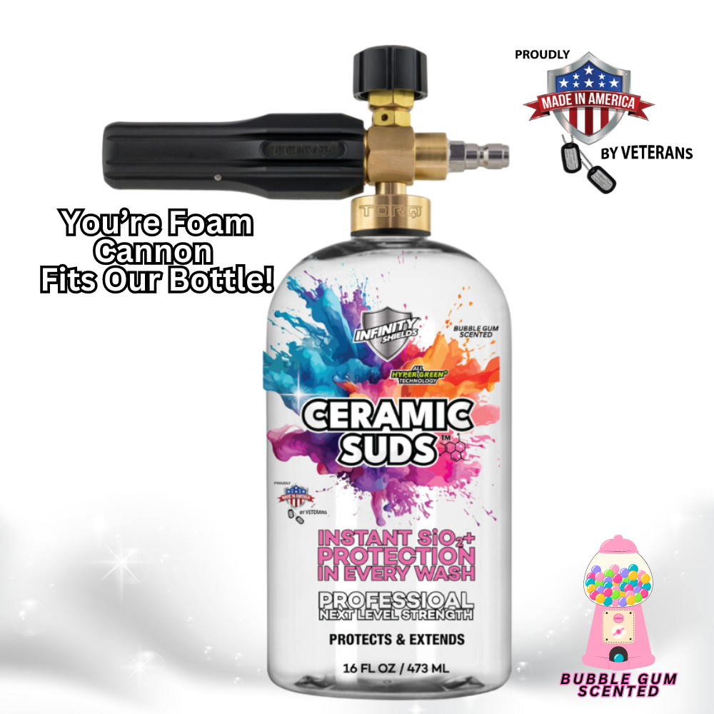 Infinity Shields Ceramic Suds™ | Super Concentrated Ceramic Wash | 16oz | Bubble Gum Scent