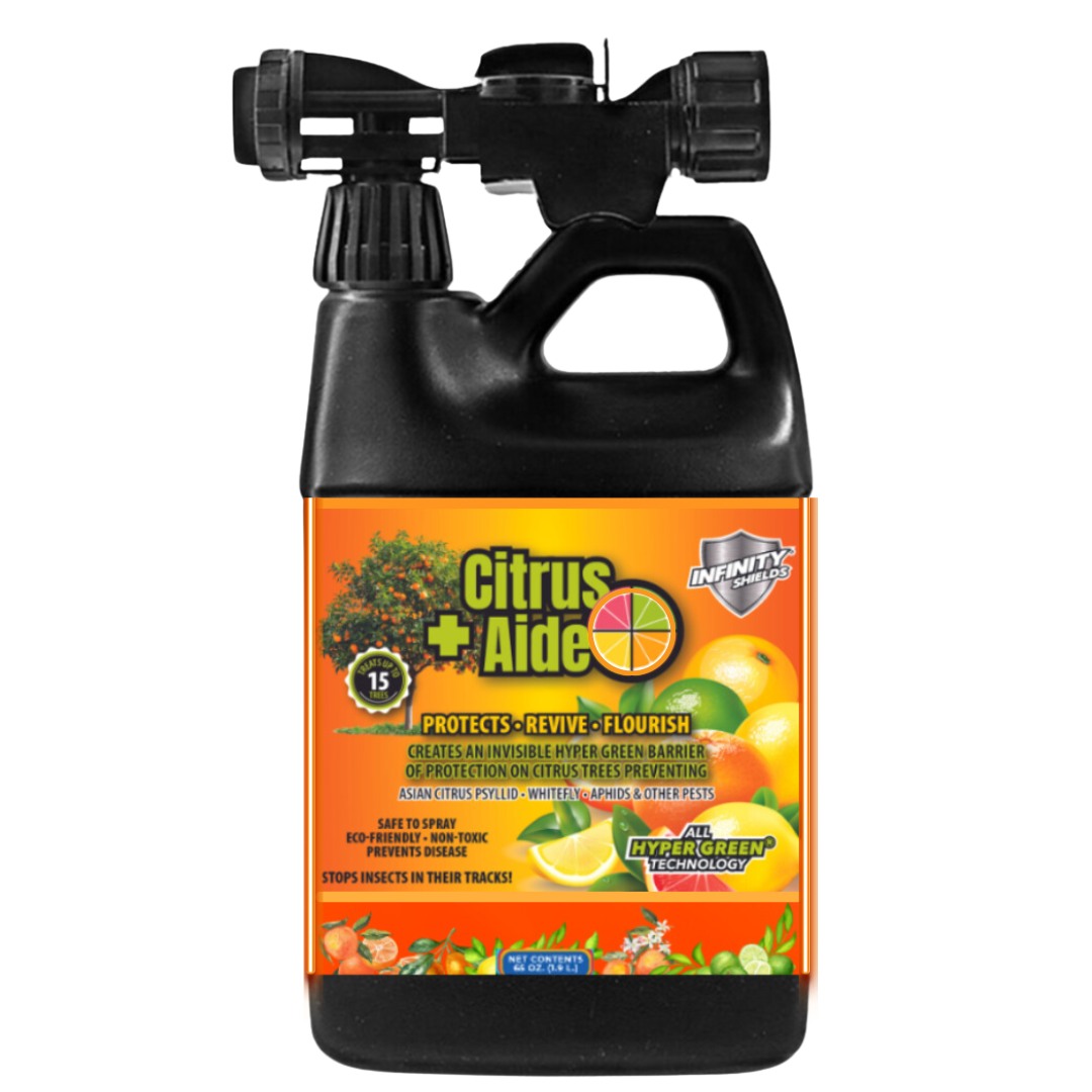 Citrus + Aide™ | Citrus Tree Protectant Against Citrus Greening | Eco- Friendly | 65 oz Hose Rinse | Peppermint