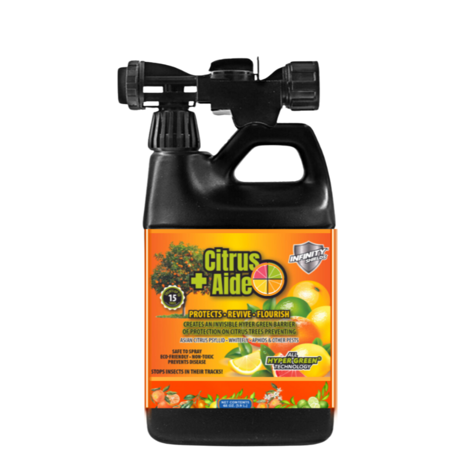 Citrus + Aide™ | Citrus Tree Protectant Against Citrus Greening | Eco- Friendly | 65 oz Hose Rinse | Peppermint
