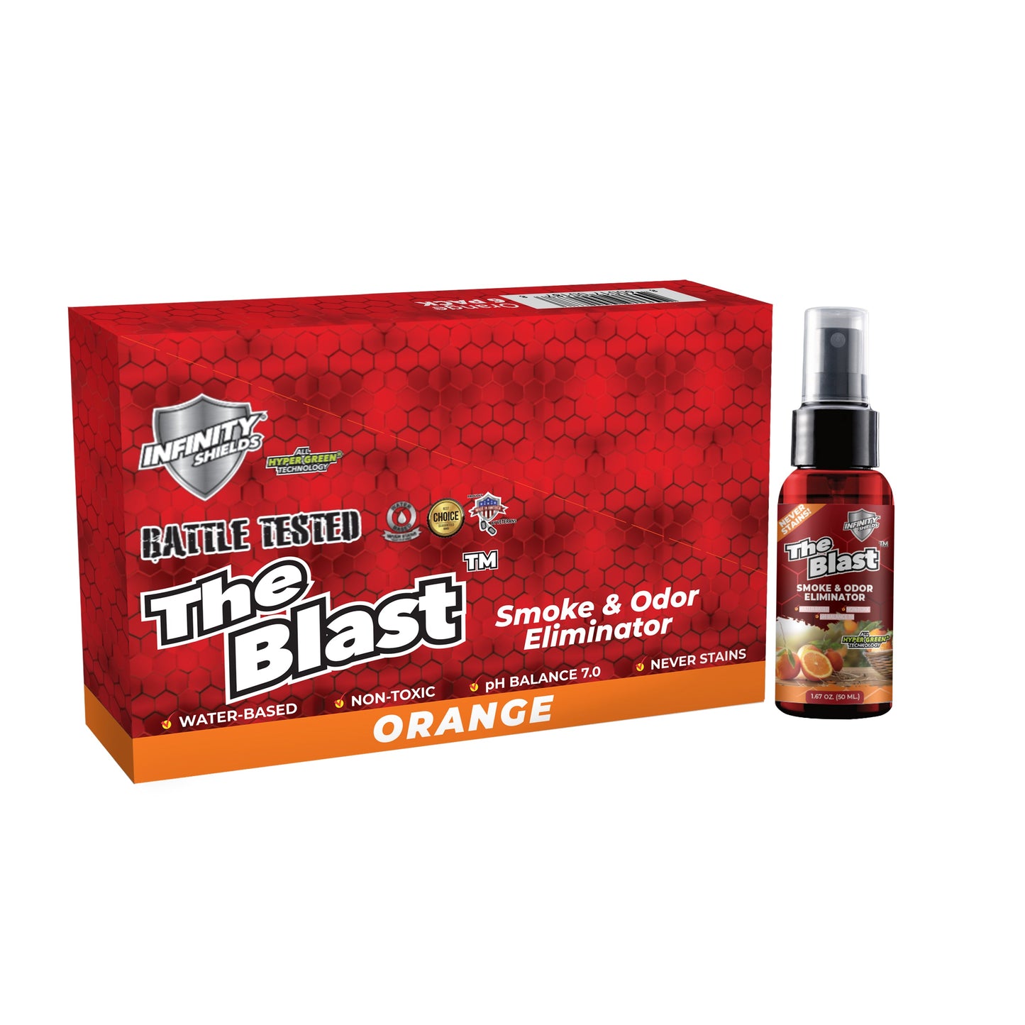 The Blast Counter Display Box 5 Sleeves 6 Mini Mist Bottles Per Sleeve | 30 Bottles  1.67 oz | Scented Pick