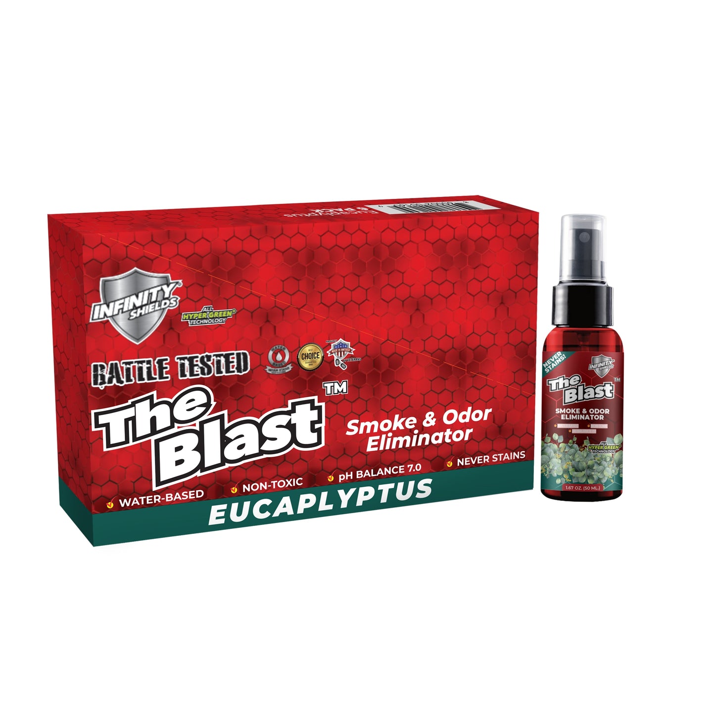 The Blast Counter Display Box 5 Sleeves 6 Mini Mist Bottles Per Sleeve | 30 Bottles  1.67 oz | Scented Pick