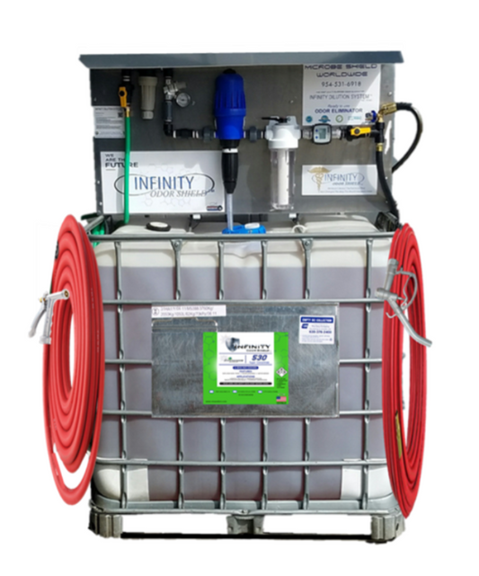 Protects Concentrate 275 Gallon Tote w/ Dilution System Makes 3000 Gallon RTU - Hyper Green