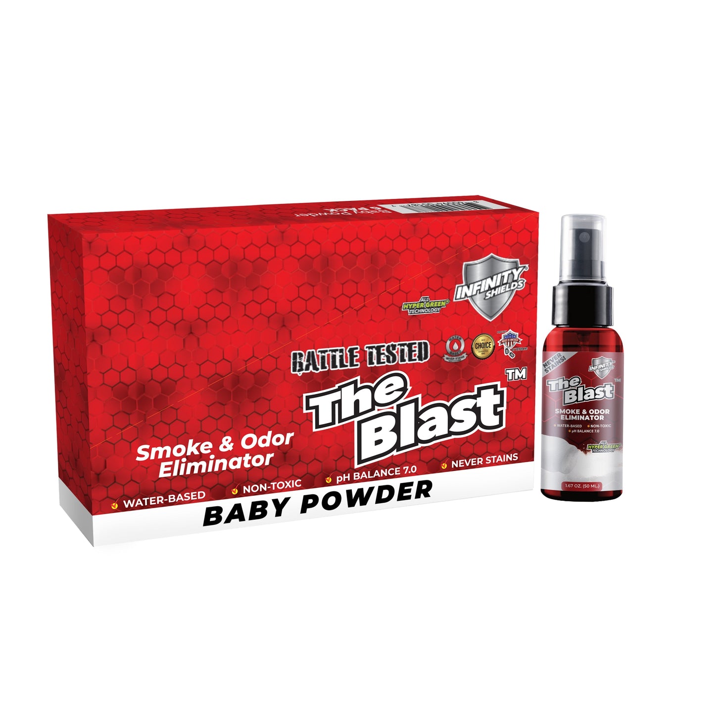 The Blast Counter Display Box 5 Sleeves 6 Mini Mist Bottles Per Sleeve | 30 Bottles  1.67 oz | Scented Pick