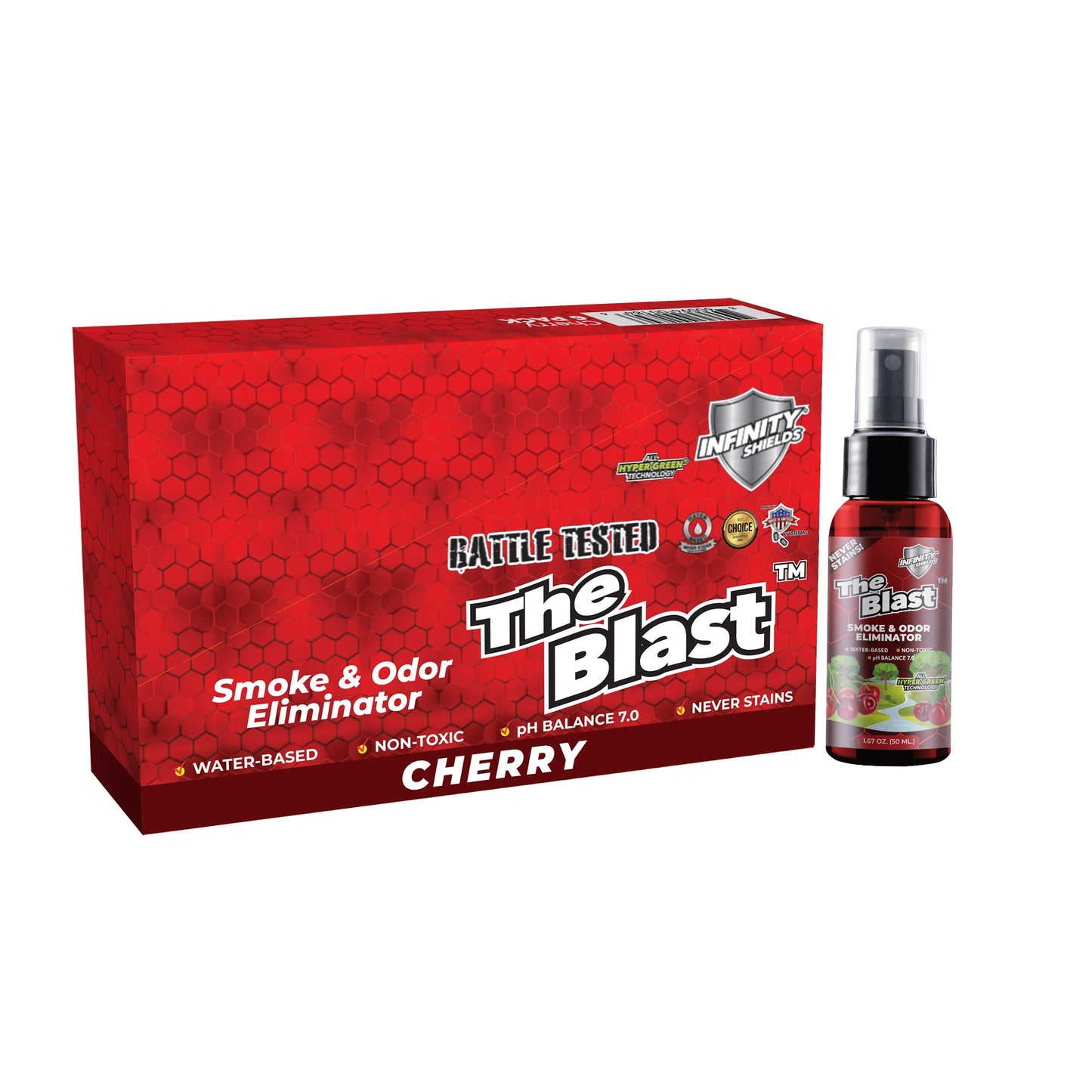 The Blast Counter Display Box 5 Sleeves 6 Mini Mist Bottles Per Sleeve | 30 Bottles  1.67 oz | Scented Pick