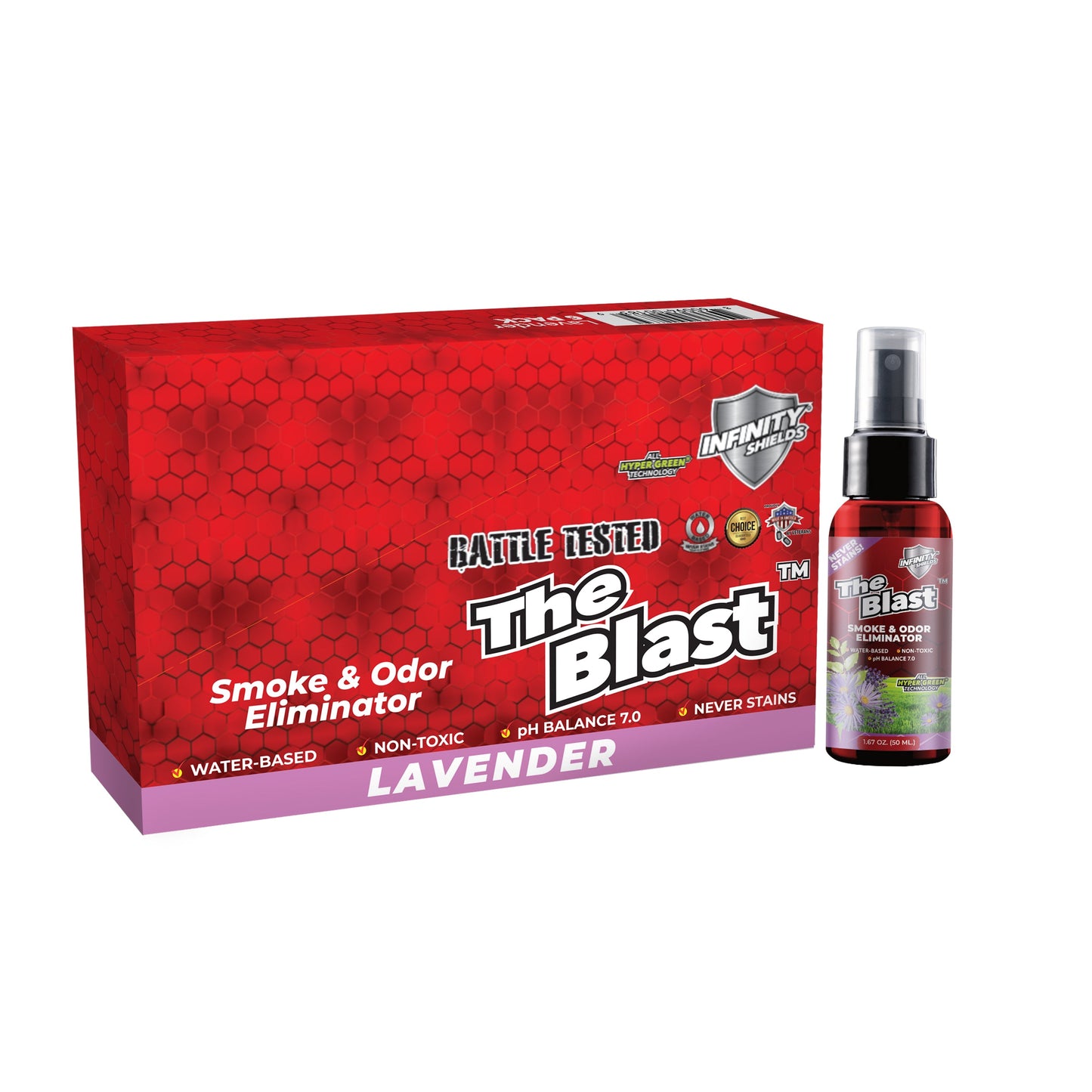 The Blast Counter Display Box 5 Sleeves 6 Mini Mist Bottles Per Sleeve | 30 Bottles  1.67 oz | Scented Pick