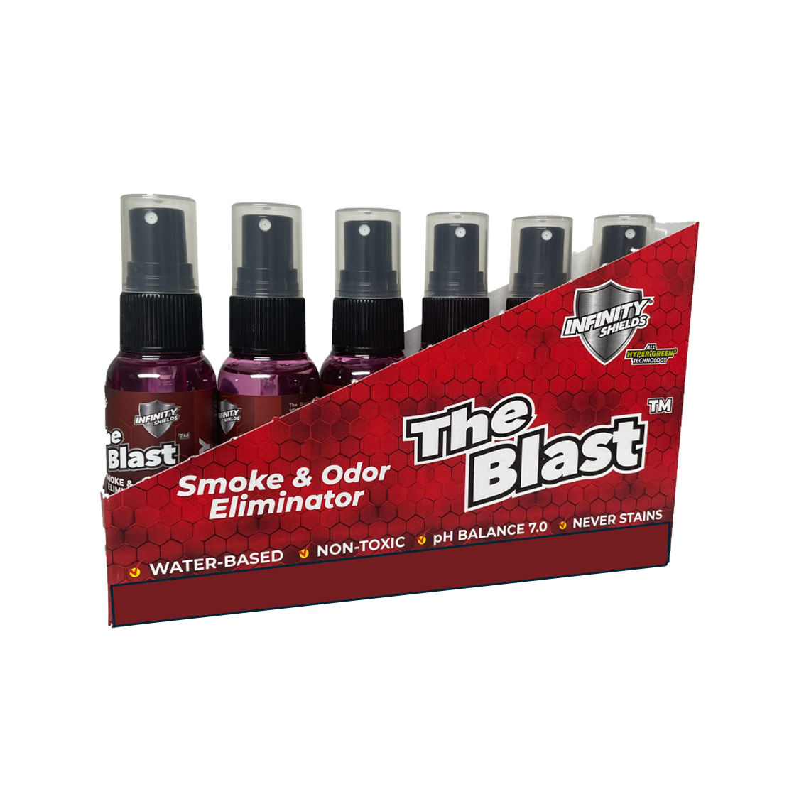 The Blast Smoke & Odor Eliminator | 17 Six Pack Fragrance Sleeves to Choose From | 1.67oz Mini Mist Bottles