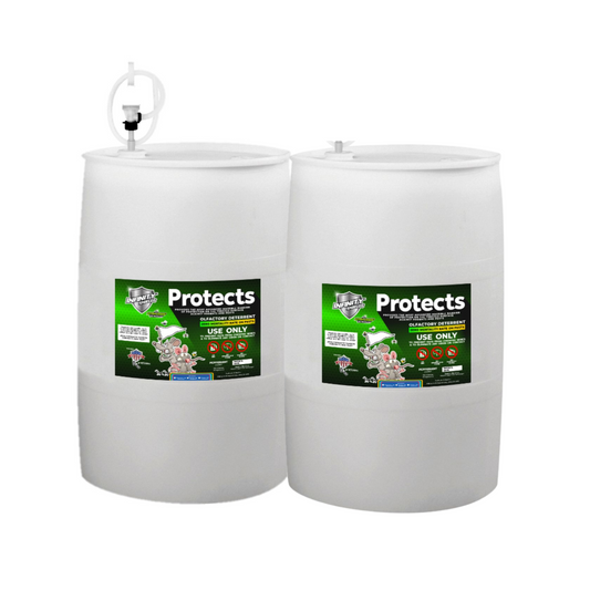 Infinity Shields Protects | Rodent Deterrent Spray | Hyper Green | Longest-Lasting (2) 55 Gallon Drum SPECIAL RTU | Peppermint - Hyper Green