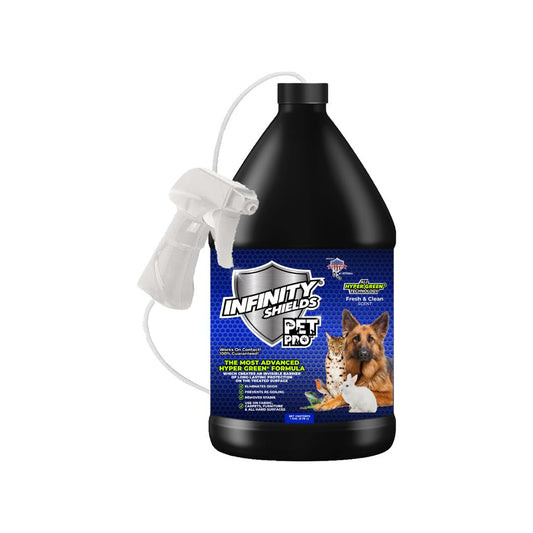 Infinity Shields® Pet Pro™ | Pet Odor and Stain Remover | Prevents Re-Soiling | 1 Gallon Jug | Fresh & Clean) - Hyper Green